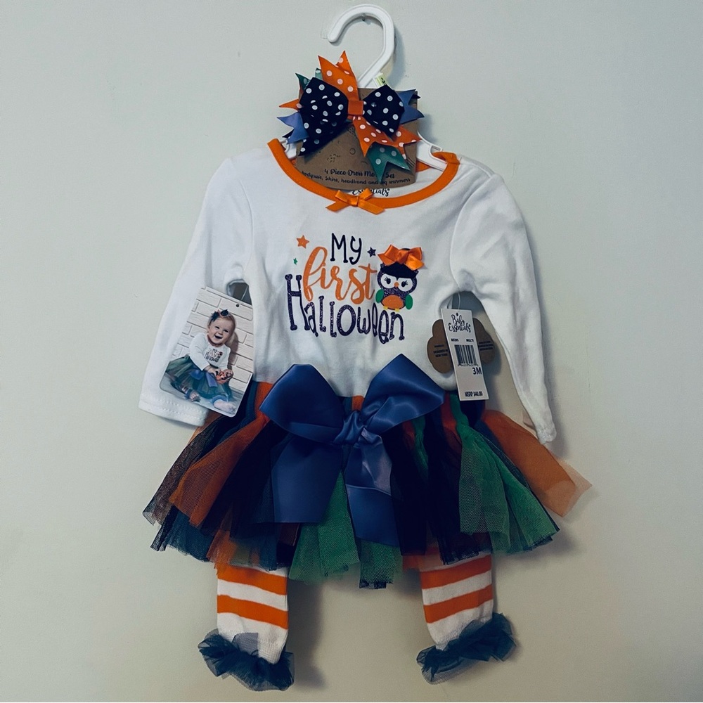 Baby Essentials My First Halloween 4 pc Sett 3mos NWT